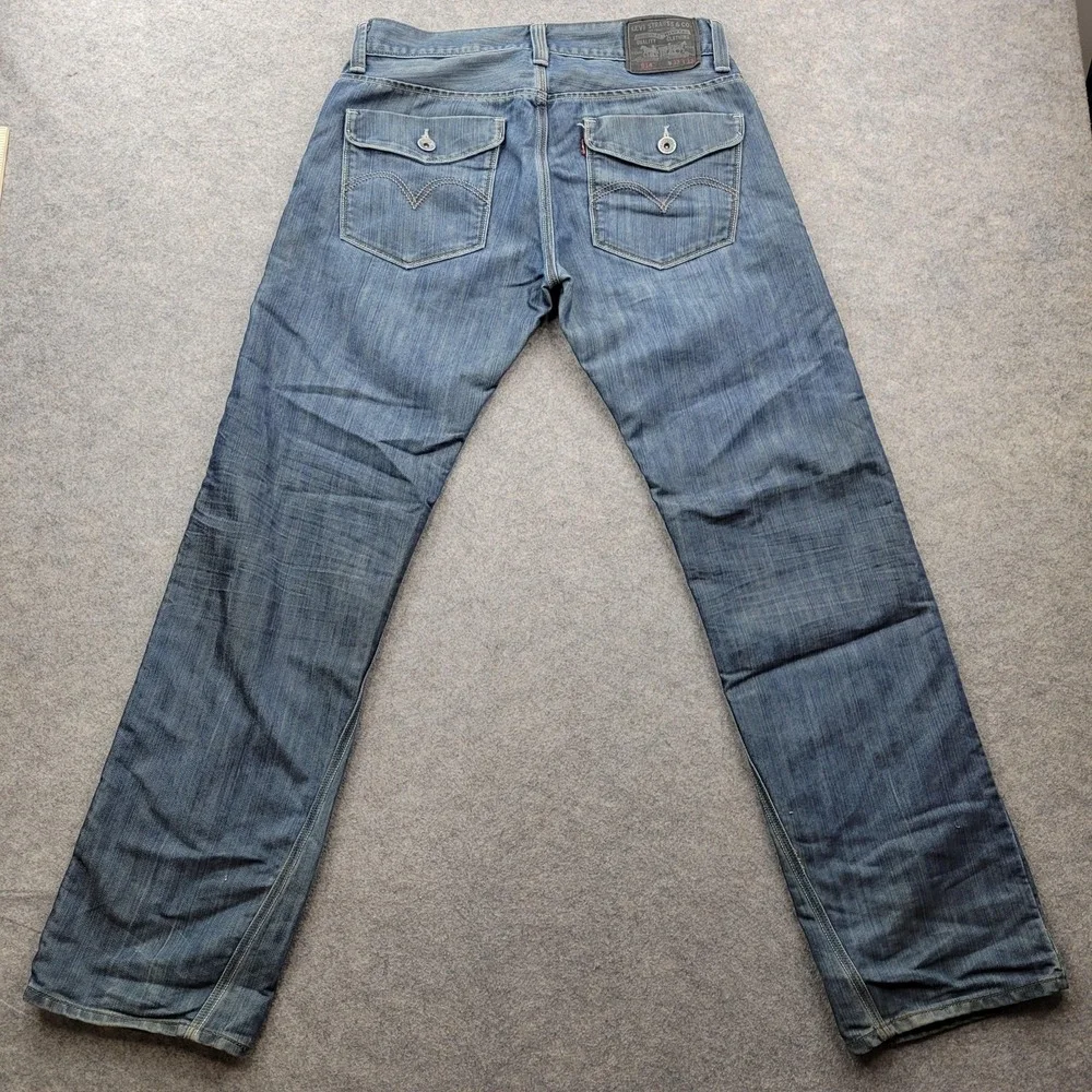 Levis 514‎ Jeans Mens 32x32 Medium Slim Straight Denim Pants Casual Pocket Flap